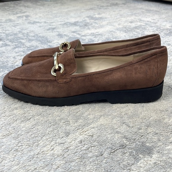 New Amalfi Rangoni Walk On Air Bit Loafers Brown Suede Sz 11.5 - Picture 11 of 14